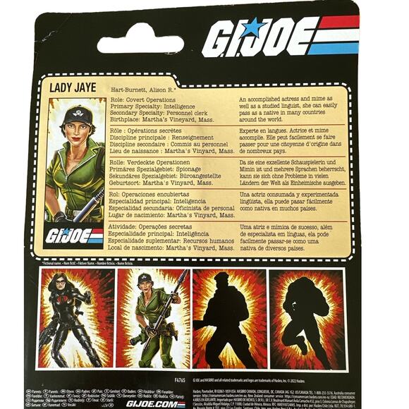 Hasbro G.I. Joe Retro Collection Lady Jaye Action Figure NEW Army Military Toy - Picture 4 of 4
